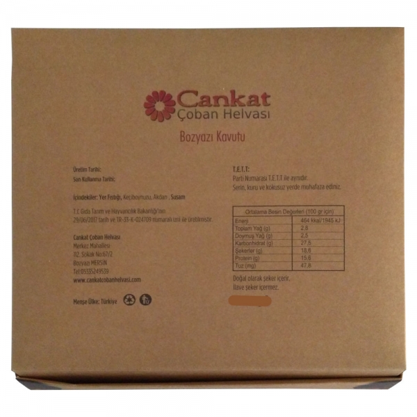 BOZYAZI KAVUTU (Cankat Çoban Helvası) KRAFT KUTU HEDİYELİK - Görsel 3