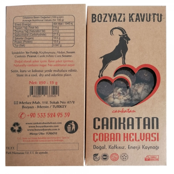BOZYAZI KAVUTU (Cankat Çoban Helvası)KARMA KRAFT  KUTU HEDİYELİK